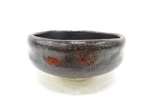 楽焼　大野九行造　黒楽　茶碗